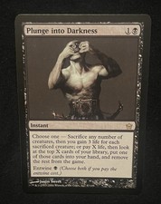 Magic: The Gathering – Plunge Into Darkness –Fifth Dawn Set -Very Good Condition picture