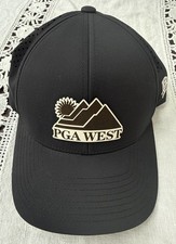 Black Branded Bills Flexfit PGA West Golf Hat One Size Adjustable picture
