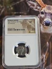 Sept.Severus..AD-193-211 AR.DENARIUS NGC HOLDER GRADED VF AND NICE. picture
