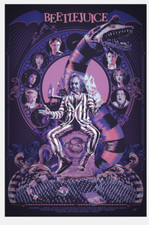 Beetlejuice Ghost With The Most Malone Movie Poster Giclee Print Art 24x36 Mondo picture