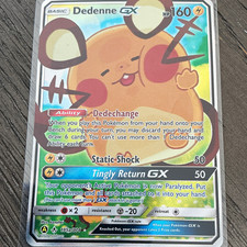 Pokémon TCG Dedenne GX 195a/214 Sword & Shield Full Art Holo English 2020 picture