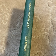 1951 Rare Vermont Vacation Guide Book Green Gold Advertisements History Maps picture