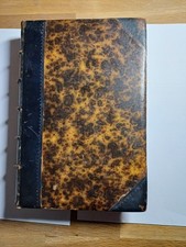 1854 Felicia Hemans Poetical Works Half Leather Victorian Antique Book picture