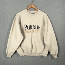 Vintage Purdue Boilermakers Sweatshirt Men Large Basketball Jerzees 90s Pullover picture