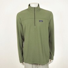 Patagonia Micro D 1/4-Zip Fleece Pullover Jacket Mens XL Green Sweater Outdoor picture
