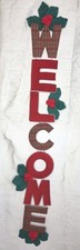 Vintage Christmas Welcome Hanging Sign 44