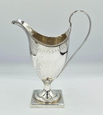 GEORGE III HESTER BATEMAN STERLING SILVER HELMET CREAM JUG London 1789 picture