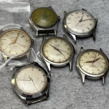 Broken Vintage Men’s Mechanical Watch Lot - Sportsman Rancor Helbros Louvic picture