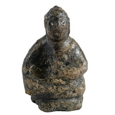 Rare Early Tibetan Buddha/Bön Tradition Carved Stone Crystals Authentic Patina picture
