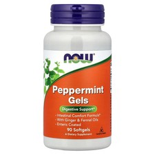 Now Foods Peppermint Gels 90 Softgels GMP Quality Assured picture