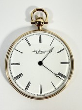 Vtg Jules Jurgensen Swiss 17J Manual Wind OpenFace Pocket Watch Engraved RUNS 6X picture