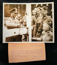 Vintage 1945 WWII Swedish Norwegian Border Victory Opens Gate Acme Press Photo picture