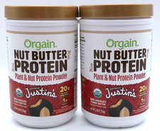 2 Orgain Nut Butter Protein Dark Chocolate Peanut Butter, 13.28 Oz. Each, 2/27+ picture