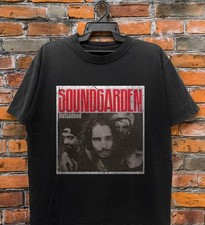 Retro Soundgarden Band Photo Unisex Black  Cotton T-Shirt S to 5XL picture