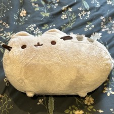 RARE GUND Pusheen 16” Cat Plush 2017 Beige Grey Brown Model 4053794 picture