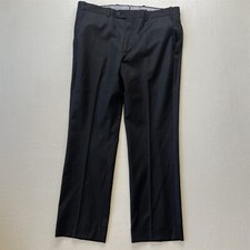Dapper Classics 36x29 Gray Wool Flat Front Made in USA Brooklyn Mens Dress Pants picture