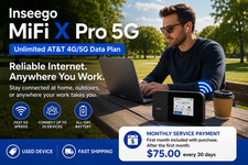 Inseego Mifi X Pro 5G WiFi Hotspot + Unlimited ATT 4G/5G Data Plan picture
