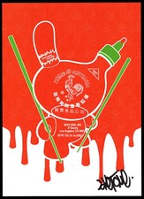 SIGNED Kidrobot Sket-One Sketracha Dunny Postcard 5