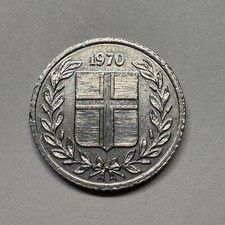 1970 Iceland 10 Aurar - Beautiful Coin - #B-060 picture