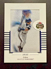Ichiro Suzuki 2002 Fleer Focus MATERIALISTIC #9 Away - Manufactured Jersey Relic picture