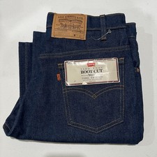 Vintage Levi's 516 Jeans Saddleman Boot Cut 31x29 Orange Tab USA NEW 20516 80s picture