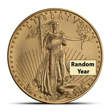 1/2 oz American Gold Eagle $25 Coin (Random Year) picture