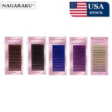 NAGARAKU Color Individual Eyelashes Colored Makeup Mix 7~15mm Faux Cils 16Rows picture