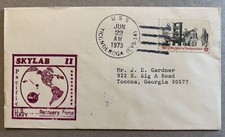 1973 USS TICONDEROGA COVER SKYLAB II PACIFIC RECOVERY FORCE U.S. NAVY CACHET picture