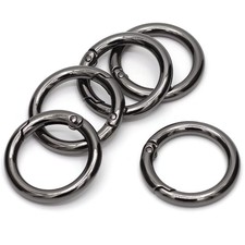 10PCS Spring O Rings Metal Round Carabiner Clip Snap for Keyrings Buckle, Bags, picture
