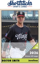 Boston Smith AFL Custom Baseball Card Los Angeles Dodgers Fan Made picture