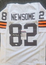 Ozzie Newsome White Custom XL Jersey  HOF JSA picture