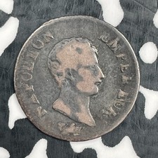 AN 13-A (1805) France Napoleon 1 Quart Franc Lot#JM2080 Silver Scarce picture