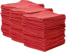 500 Pieces Red Shop Towels Large 15x14 Cleaning Rags, Fast  picture