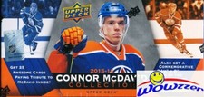 15/16 UD Connor McDavid Collection Factory Sealed Box-25 ROOKIE Cards+JUMBO RC  picture