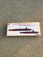 Dragon 1/350 USS Maryland SSBN-738 & USS Chicago SSN-721 Model Kit Cyber-Hobby picture