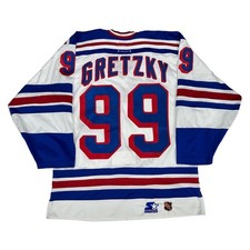Wayne Gretzky Jersey New York Rangers Authentic Starter Size 48 Large Vintage picture