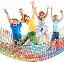 Climbing Cargo Net 6.5 X 9.8 Ft Large Kids Backyard Climbing Net Double Layers picture
