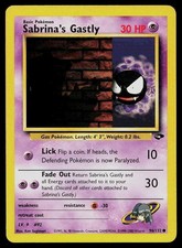 Pokemon Card Gym Challenge Sabrina's Gastly 96/132 Unlimited Common picture