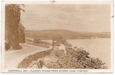 1947 Cornwall Bay NY RPPC Real Photo Postcard Hudson River Storm King Highway picture