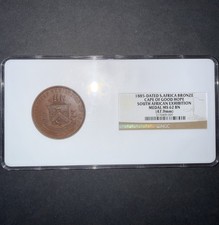 1885 South Africa Commemorative Bronze Medal Cape of Good Hope - NGC MS 62 BN picture