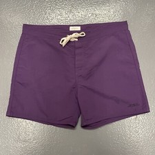 Saturday’s NYC Board Shorts Swim Trunks Nylon Solid Dark Purple 36 picture