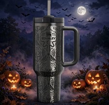 Stanley Deadly Damask 40 Oz - Halloween 2025 Quencher Tumbler NEW WITH BOX picture