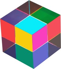 CMY Mixing Colour Cube, 60Mm (2.36 Inch) Acrylic Color Prism Cube, Cmycube for H picture