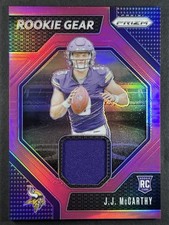 2024 Panini Prizm J.J. McCarthy Rookie Gear Pink Prizm picture