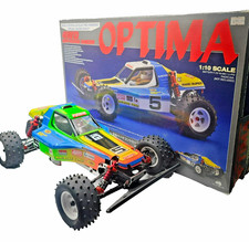 Kyosho Optima 4WD Off Road Racer Buggy Kit, painted and assembled w/ box + picture