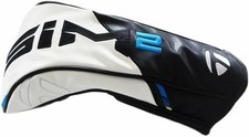 TaylorMade Golf 2021 Sim2 Driver Head Cover - Black/White/Blue picture