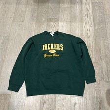 Vintage Lee Sport Green Bay Packers Mens XXL Made In USA Crewneck Sweatshirt picture