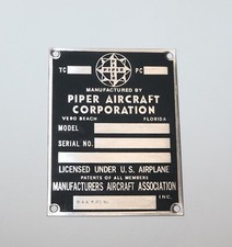 Piper Plate, Vero Beach, PA24, PA28, PA31 ......... picture