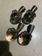 Antique Victorian Ball Claw Cast Iron Primitive Glass Table Leg Feet Hardware 4 picture