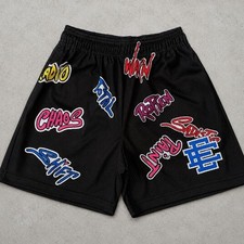 Brand New W/ Bag Eric Emanuel X Matty Boy EE Black Shorts Size Large picture
